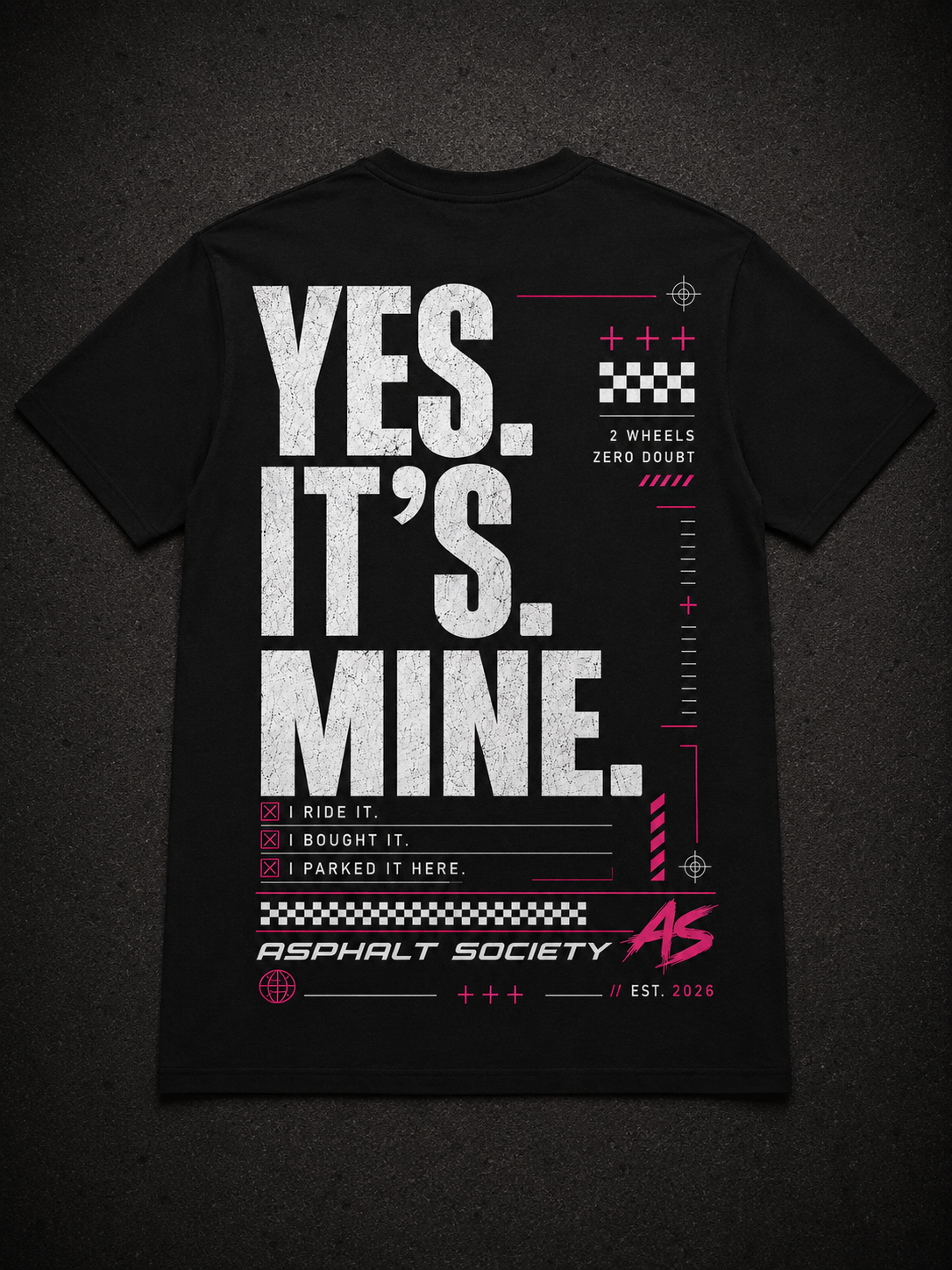 Yes Its Mine Tee- Black