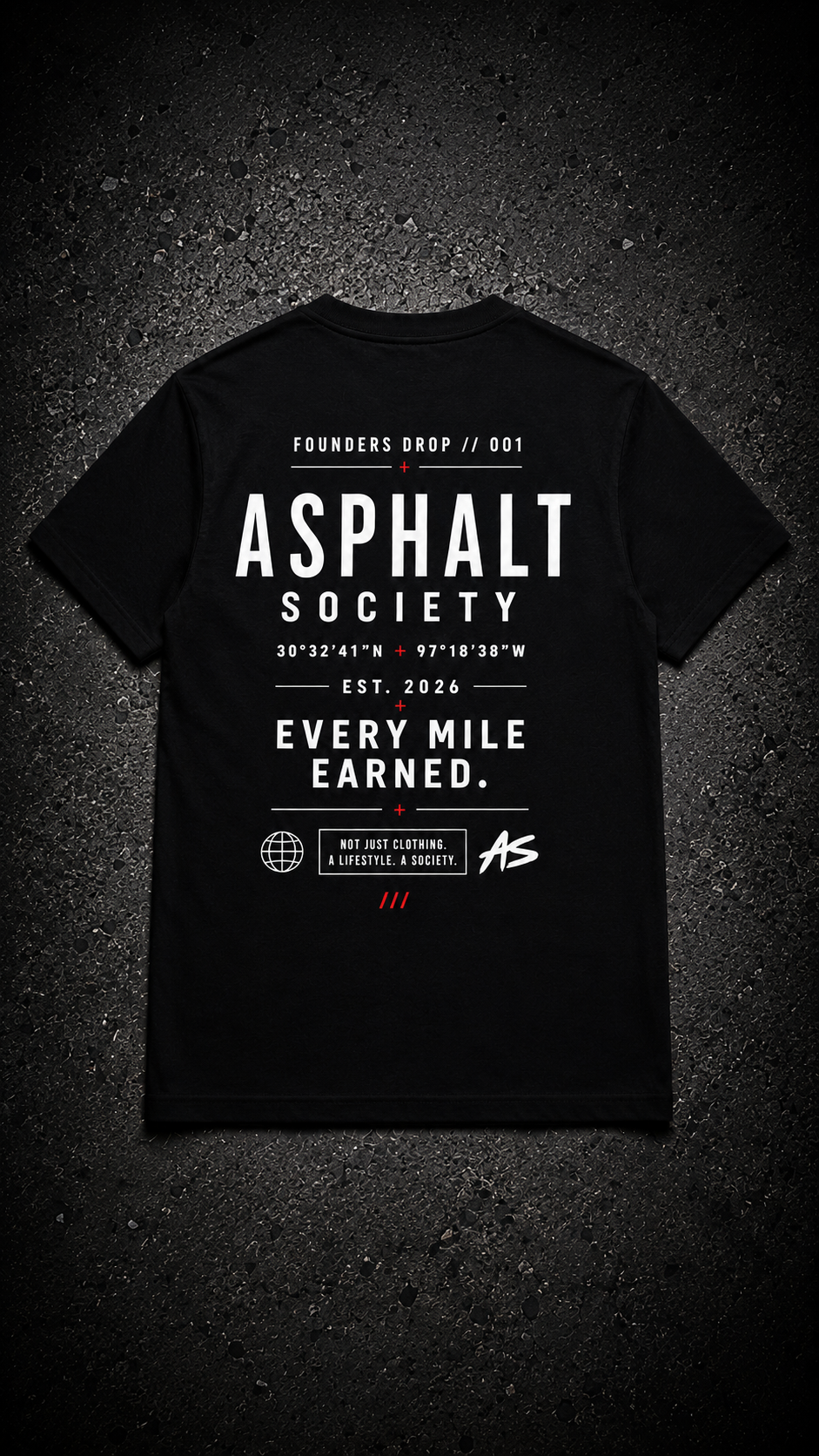 Every Mile Earned Tee- Black