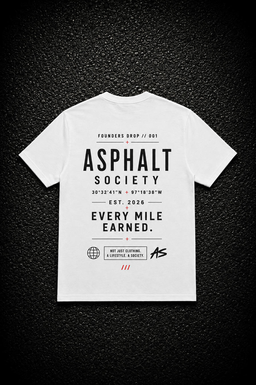 Every Mile Earned Tee- White